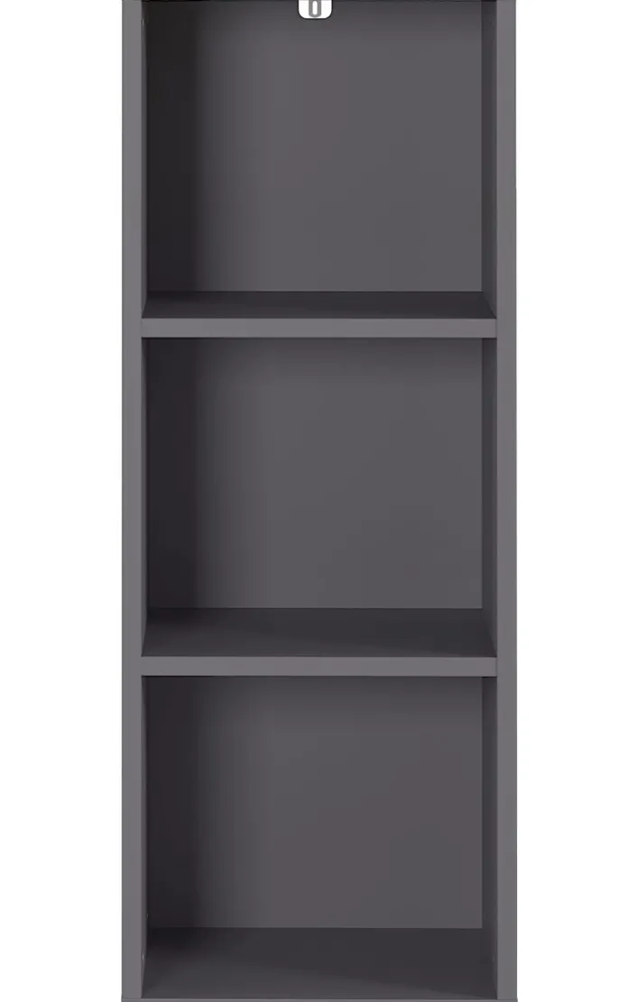 Aktenregal ISORNO 45 x 120 cm Graphitgrau/ Eiche