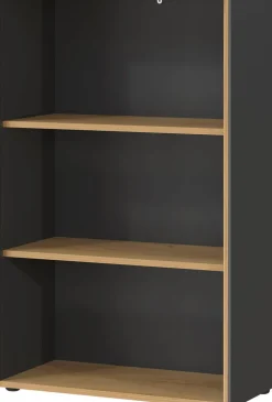 Aktenregal PODIUM 75 x 120 cm Graphit/ Navarra Eiche