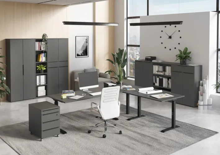 Aktenschrank LORENZ 81x120x40 cm graphit