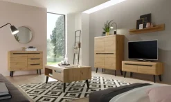 Anbauwand N6 TORGE 4-teilig 361 x 170 cm Eiche Artisan Dekor