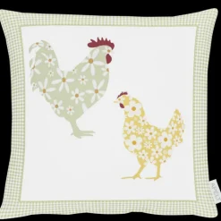 APELT Kissenhülle HAHN & HUHN 40x40cm mehrfarbig