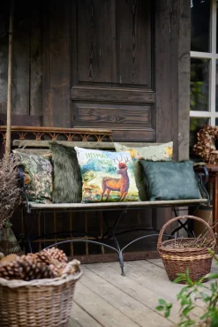 APELT Kissenhülle HERBST BOUQUET 49 x 49 cm grün