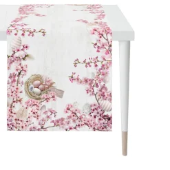 APELT Läufer - KIRSCHBLÜTE & EIER 48x140cm mehrfarbig