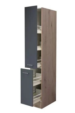 Apothekerschrank RALPH San Remo Eiche /grau