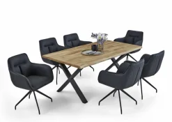 Armlehnstuhl BALTIMORE anthrazit/schwarz