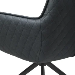 Armlehnstuhl BALTIMORE anthrazit/schwarz