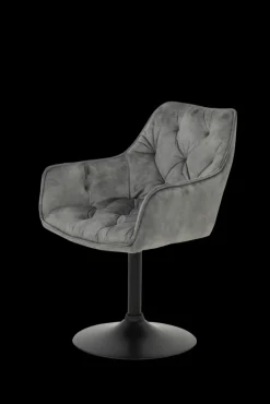 Armlehnstuhl BRITE grau/schwarz