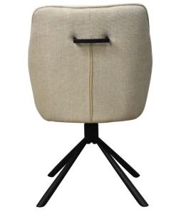 Armlehnstuhl ESTHER beige-braun/schwarz