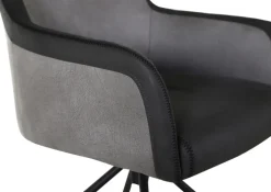 Armlehnstuhl FLOYD hell-/dunkelgrau/schwarz