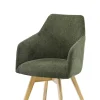 Armlehnstuhl TOFANA grün/Eiche natur