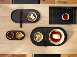 ASA Tablett WOOD 35,5x16,5 cm schwarz