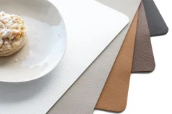 ASA Tischset Lederoptik stonebeige