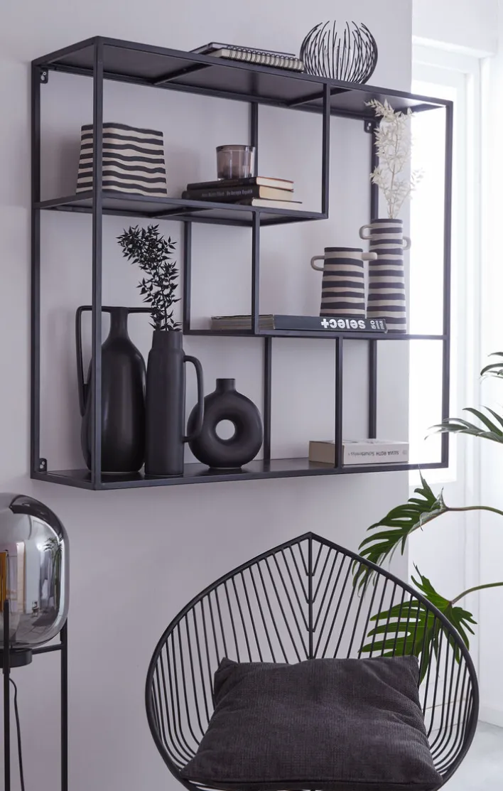 ASA Vase RAYU rechteckig 17 cm naturfarbig gestreift