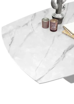 Auszugsesstisch MICHAEL Marmoroptik