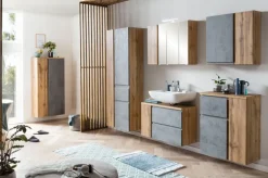 Bad-Hängeschrank GENT hellgrau/braun 65cm