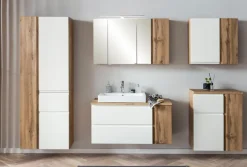 Bad-Hängeschrank GENT weiß/braun 64cm