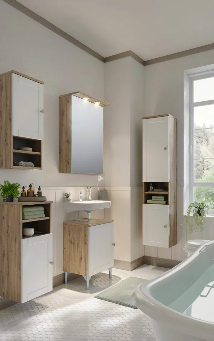 Bad-Hochschrank JESPER weiß