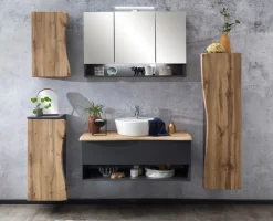 Bad-Midischrank ANTWERPEN braun/grau 30cm