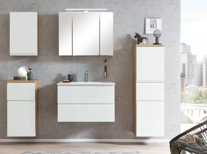 Bad-Midischrank GENT weiß/braun 40cm