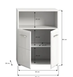 Bad-Midischrank LOGAN weiß