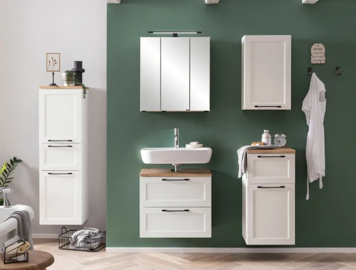 Bad-Midischrank LÜTTICH weiß