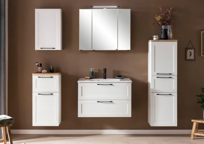 Bad-Midischrank LÜTTICH weiß