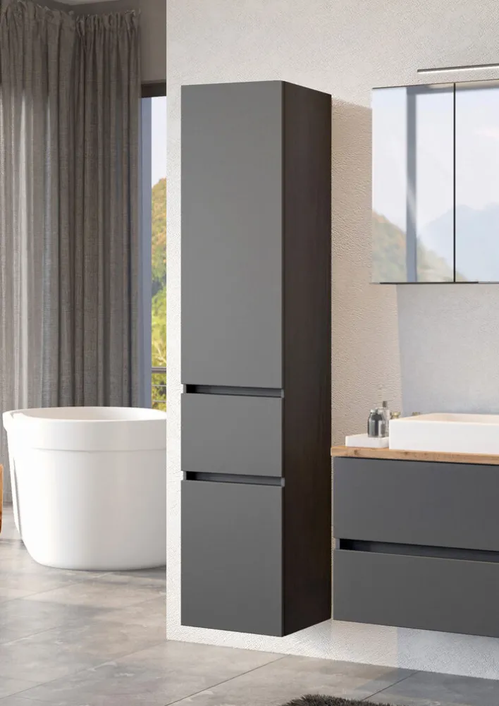 Bad-Seitenschrank BREGENZ grau