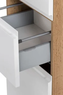 Bad-Seitenschrank GENT weiß/braun 40cm