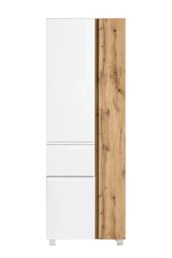 Bad-Seitenschrank GENT weiß/braun 65cm