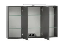 Bad-Spiegelschrank BRÜGGE grau 100cm