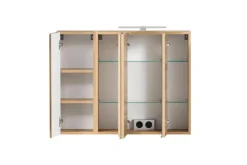 Bad-Spiegelschrank GENT weiß/braun 85cm