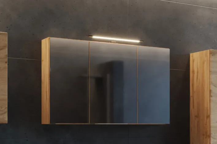 Bad-Spiegelschrank LIMBURG braun 100cm