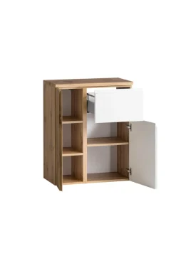 Bad-Unterschrank GENT weiß/braun 65cm