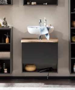 Bad-Waschbeckenunterschrank ANTWERPEN grau 61cm