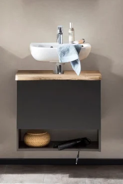 Bad-Waschbeckenunterschrank ANTWERPEN grau 61cm