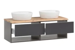 Bad-Waschtisch ANTWERPEN grau 121cm