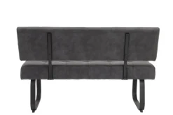 Bank LUISE mit Rückenlehne anthrazit