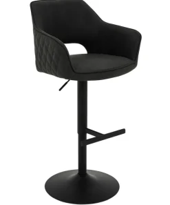 Barhocker BLACKY 60 x 112 cm anthrazit/schwarz