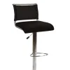 Barhocker DIVO Lederlook schwarz