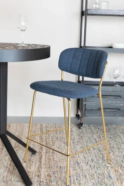 Barstuhl JOLIEN 2er Set dunkelblau