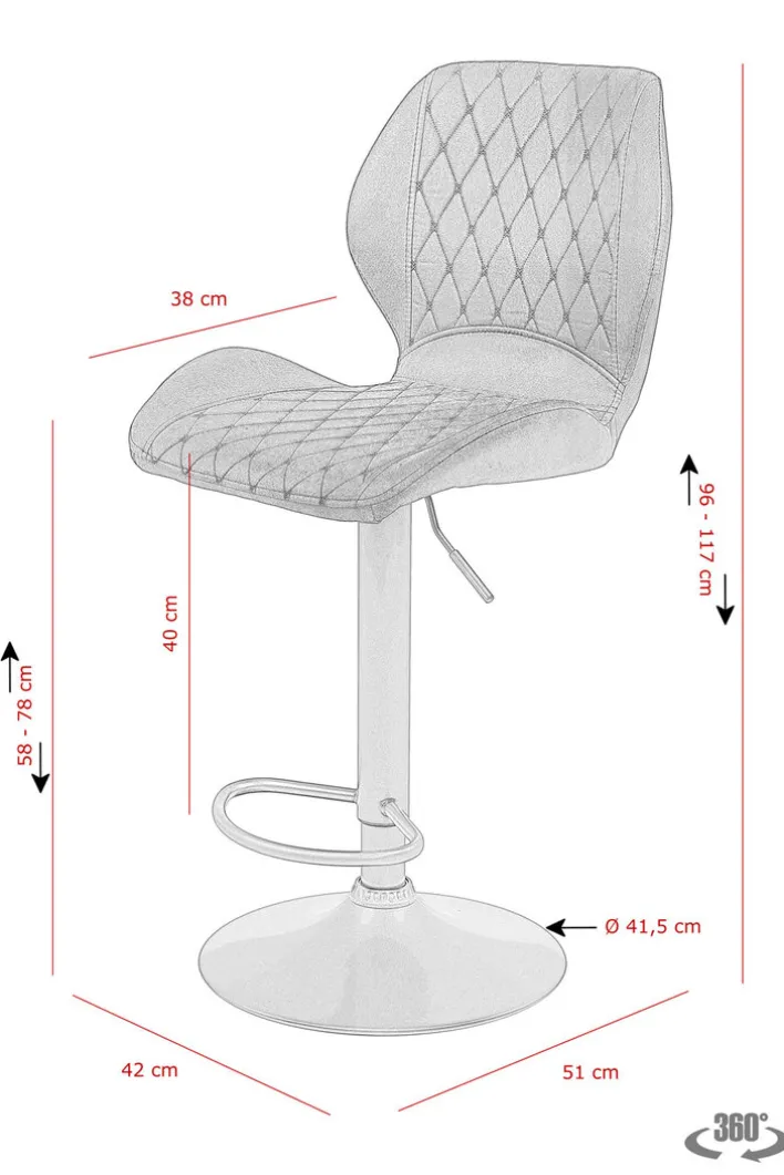Barstuhl SONJA schwarz