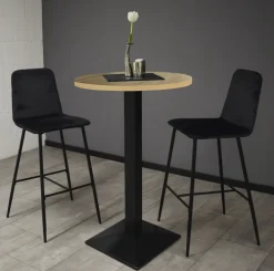 Bartisch JARO 70 x 70 cm braun/schwarz