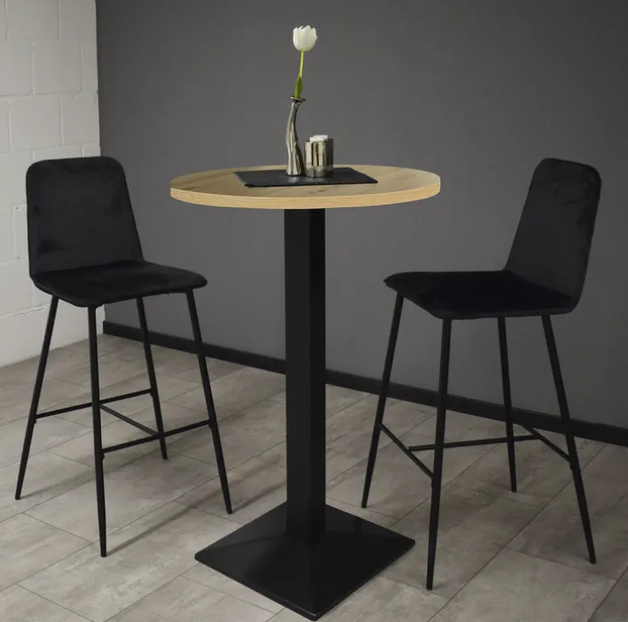 Bartisch JARO 70 x 70 cm braun/schwarz