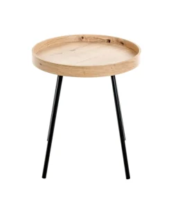 Beistelltisch 40 x 40 cm braun/schwarz