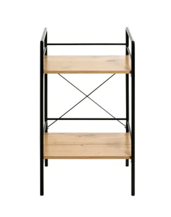 Beistelltisch 34 x 27 cm braun/schwarz