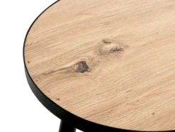 Beistelltisch 40 x 40 cm braun/schwarz