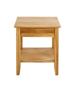Beistelltisch 45 x 45 cm Eiche massiv braun
