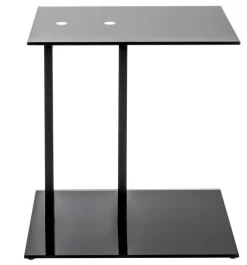 Beistelltisch 45 x 50 cm Schwarz