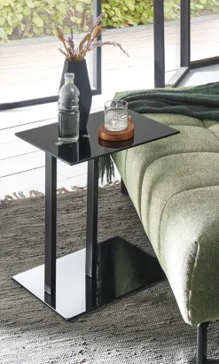 Beistelltisch 45 x 50 cm Schwarz