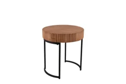 Beistelltisch DARIA 40 x 45 cm braun schwarz